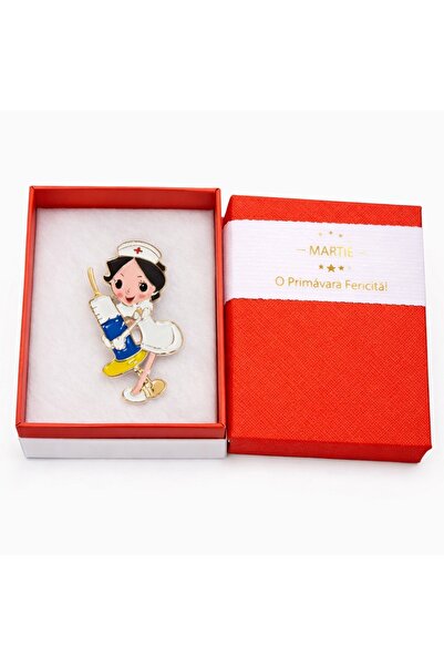 OEM Broșă Asistentă Medicală – Mărțișor – Accesoriu de Primăvară