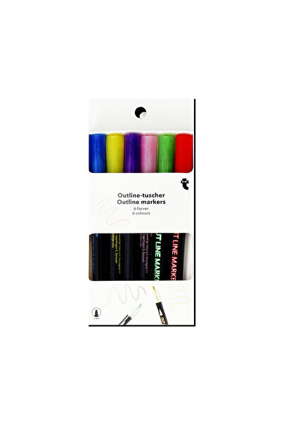 Flying Tiger Copenhagen 6'lı Keçeli Kalem