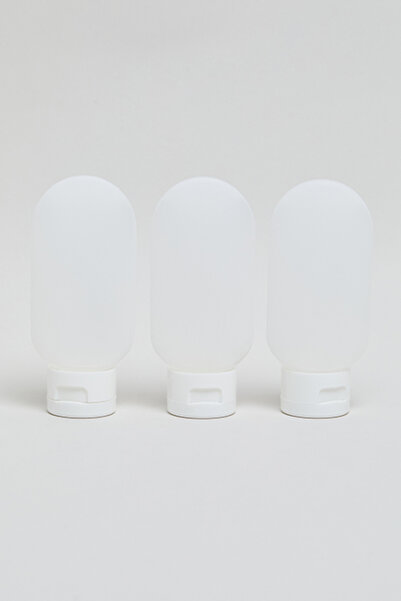 R&B Unisex White 3 Pack Refilling Bottles