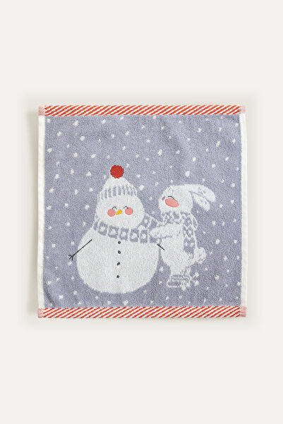 Casadora Baby Snow Purple 100% Organic Cotton My First Towel - 30X30Cm