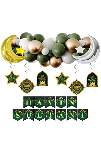 Saatistan Ramazan Temalı Süsleme Seti, Şık ve Renkli Dekorasyon Aksesuarları