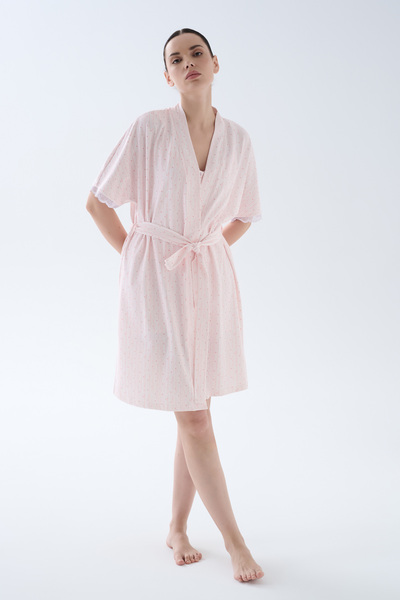 Hays Kadın Pamuklu Dantel Detaylı Sabahlık