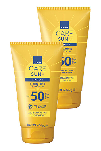 AVON Care SUN+PROTECT Nemlendirici Güneş Kremi SPF50 150 Ml. İkili Paket