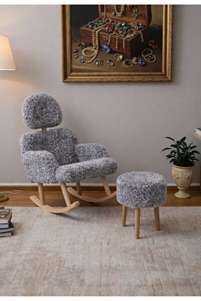 BEYLERBEYİ Sallanan koltuk ve puf, Başı ayarlanabilir TV koltuğu ve puf