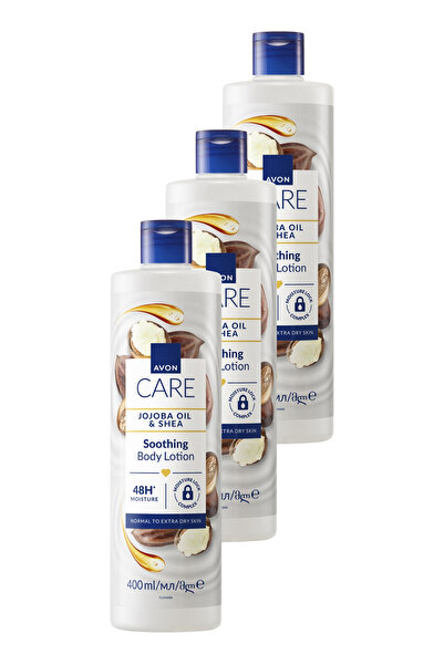 AVON Care Jojoba Yağı ve Shea İçeren Vücut Losyonu 400ml Üçlü Paket