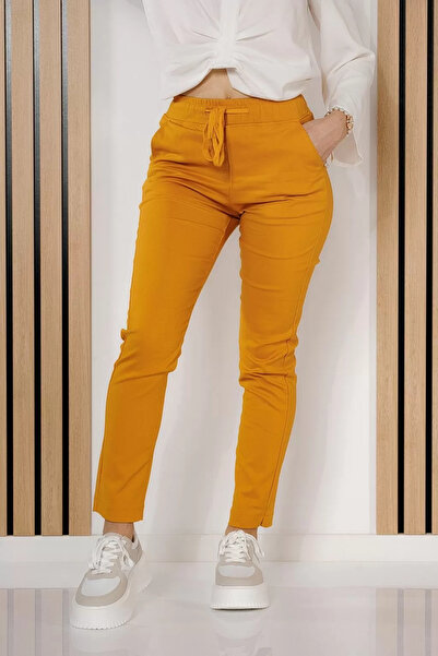 Zaira Women's Casual Pants Denise Yellow #A720 - 34