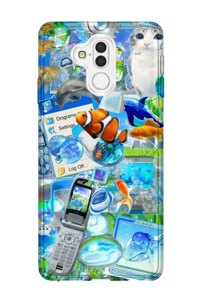 lelia حافظة هاتف شفافة مطبوعة متوافقة مع هاتف هواوي ميت 20 لايت |   مجموعة Ae...