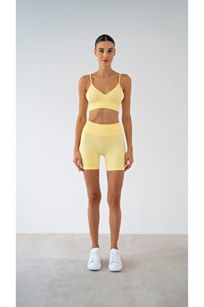 luvaewear Yüksek Bel Toparlayıcı Spor Kadın Şort Tayt - Sporcu Sütyeni (Bra) ...