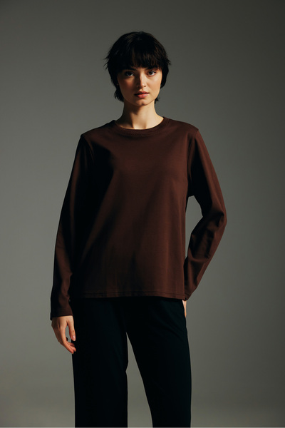 Hays Kadın Pamuklu Uzun Kollu T-shirt