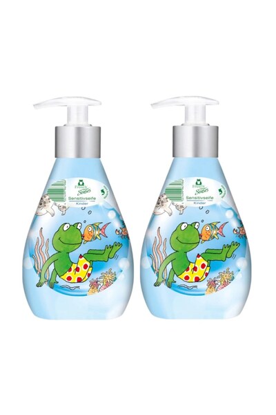 Frosch صابون سائل للأطفال 300 مل × 2 قطعة - متعادل الحموضة، عديم اللون، نباتي