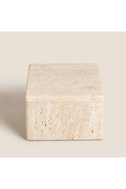 Generic Travertine Stone Jewelry Box - Stone Home Decor Sundries Storage Box ...