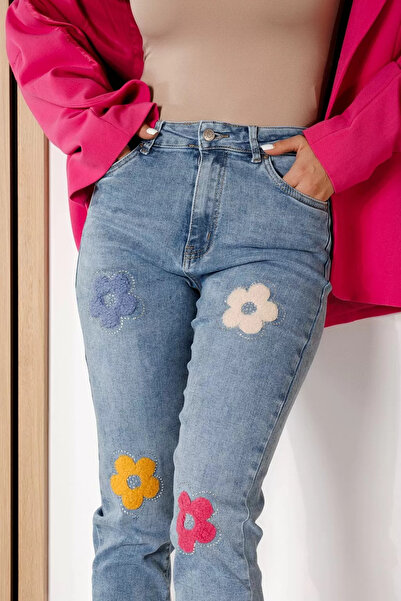 Zaira MomFit Women's Jeans Carol Blue #A706 - 29