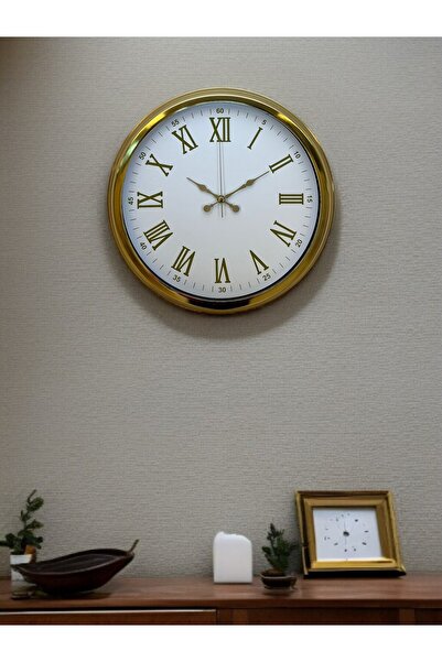 HvT Royal White Gold 40 Cm Metal Duvar Saati