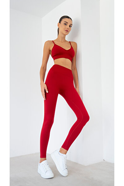 luvaewear Yüksek Bel Toparlayıcı Seamless İç Göstermez Spor Kadın Tayt - Spor...