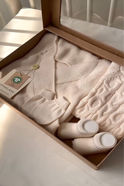 Nipperland Çaren Kids- % 100 Organik ( Gots ) Kundaklı 5'li Set- Kundak Batta...