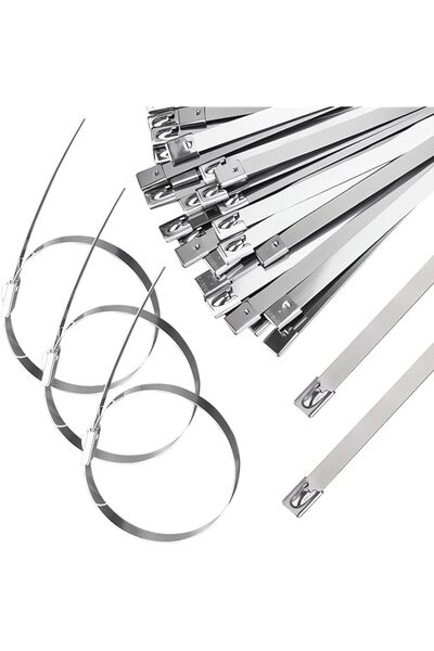 The Bros Metal Cable Zip Ties, Stainless Steel Zip Ties Heavy Duty, 100Pcs 11...