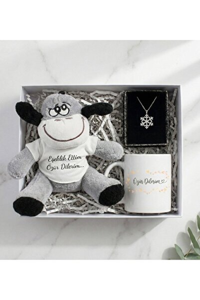 vegahediye v vega Özür Dilerim Hediye Seti - Barışma, Özür Hediyesi (Peluş Eş...