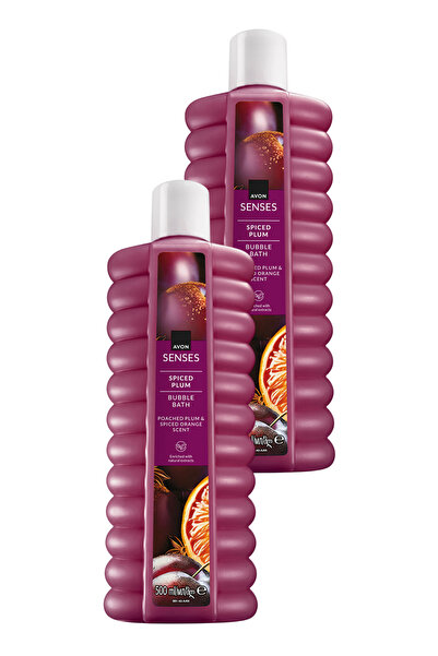 AVON Spiced Plum Baharatlı Erik ve Portakal Kokulu Banyo Köpüğü 500 Ml. İkili...