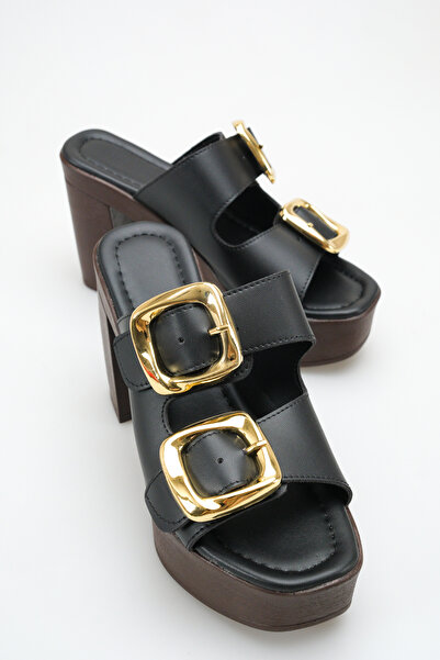 Solo Bag Women's Buckle Detailed Double Strap Stylish Comfortable Casual Plat...