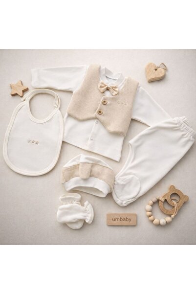 UmBaby مجموعة بيبي بوي ميفلوت |   ملابس خروج من المستشفى للمواليد الجدد من ال...