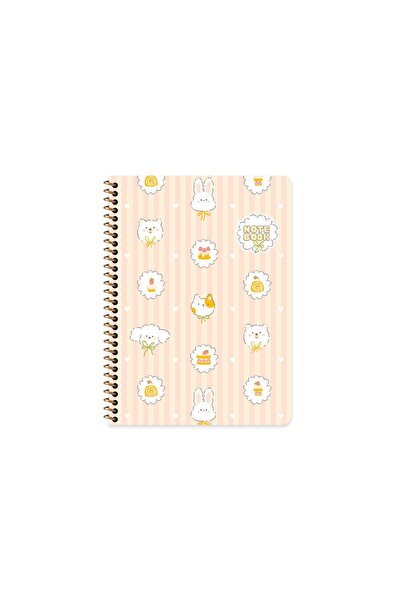KESKİN COLOR Keskin 16.5 X 22.5 Checkered Cardboard Cover Kawaii Notebook - Dog