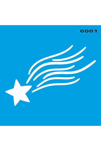 StencilSepeti Comet Stencil Painting Template