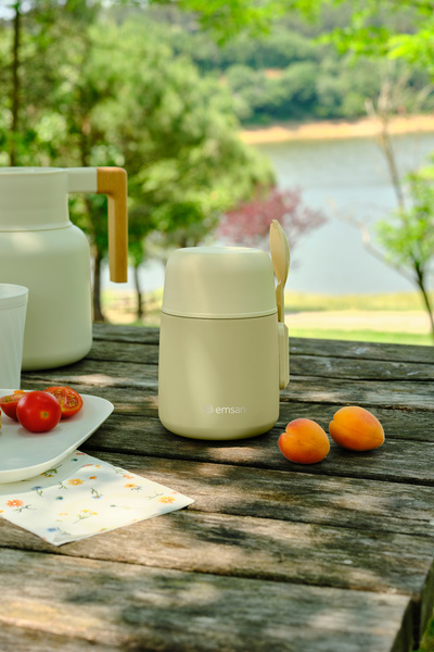 Emsan Solis Yemek Termosu 500 ml Krem