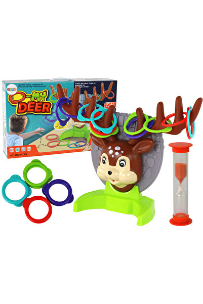 Three top online Семейна аркадна игра - Хвърляне на обръч по елен