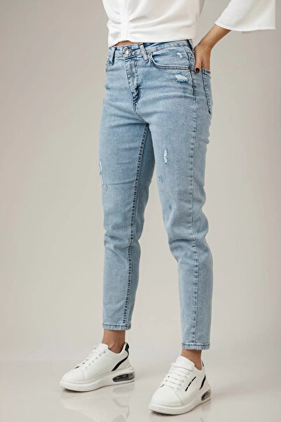 Zaira Women's Boyfriend Jeans London Blue #A170 - 42