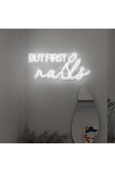 Slasa Nail Salon Hair Washing Cutting Styling LED Neon Sign Wall Decor 45x65 cm
