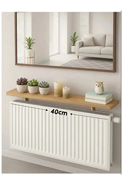 Zümra Ahşap Atlantik Çam Rengi Petek Üstü Raf 40 cm