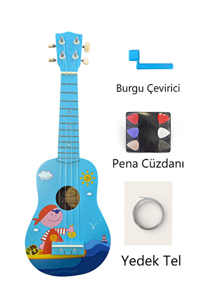 Manuel Raymond MN-225BL Mavi Soprano Ukulele (Yedek tel - Çanta - Pena Cüzdan...