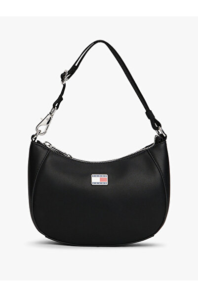 Tommy Hilfiger Women's Adjustable Shoulder Strap Th Logo Signed Leather Black...