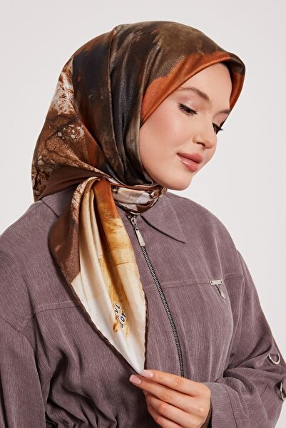 Levidor Batik Color Transition Pattern Sparkling Crystal Scarf