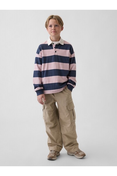 GAP Erkek Çocuk Kahverengi Easy Kargo Pantolon