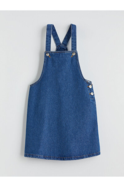 LC Waikiki Ermus Global dan İndigo Kız Çocuk Salopet Elbise