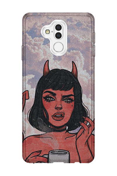 lelia حافظة هاتف شفافة متوافقة مع هاتف Mate 20 Lite مطبوع |   مجموعة كوين مود...