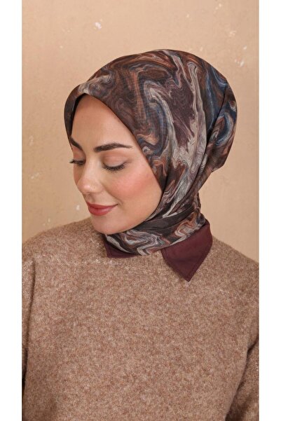 locella Soft Pamuk Eşarp Koyu Kahve