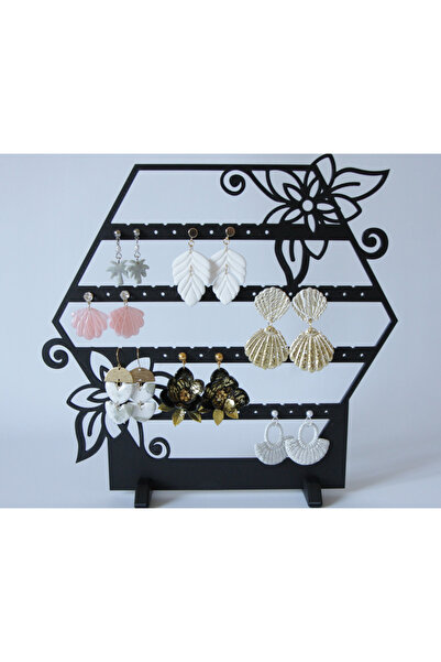 DU&ER Floral Patterned Earring Stand – Jewelry Display Organizer