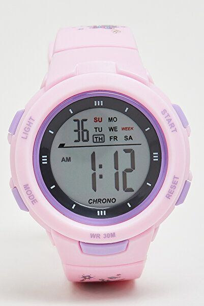 R&B Girl's Pink Printed Digital Watch