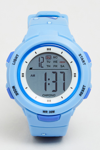 R&B Boy's Blue Round Dial Digital Watch