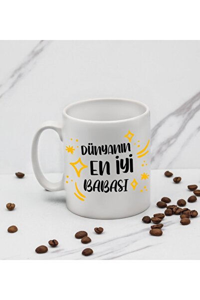 vegahediye v vega The World's Best Dad Design Mug Gift for Dad Mug Cup B1