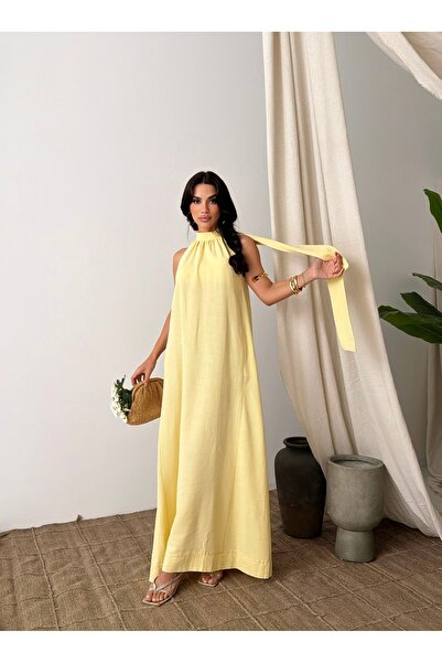 Mui 25Y5196 Women's Halter Neck Dress