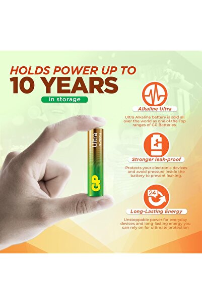 GP بطاريات AAA | عبوة من 40 بطارية | بطاريات | وقت تشغيل ممتاز