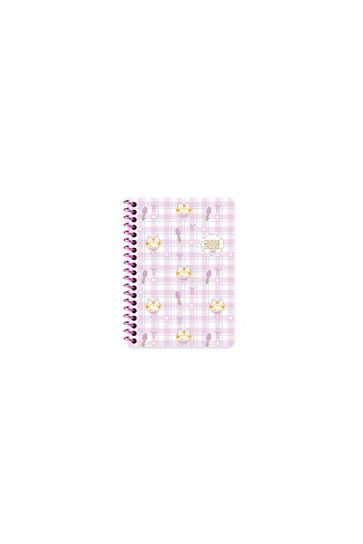 KESKİN COLOR Keskin A6 Çizgili Karton Kapak Kawaii Defter - Kedi