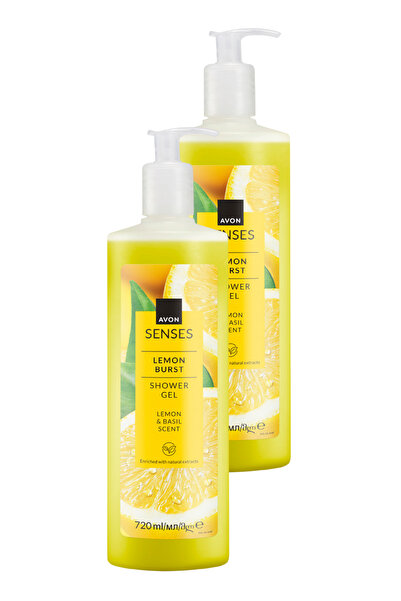 AVON Senses Lemon Burst Duş Jeli 720 Ml. İkili Paket