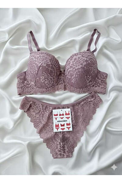 minecidem Desteksiz Dolgusuz Sütyen Ve Külot Takım