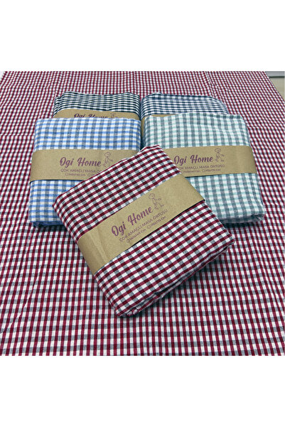 Kitchen Market Kareli Desenli Masa Örtüsü Sofra Bezi