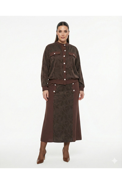 Bedrinxxl Büyük Beden İpek Cupra Takım