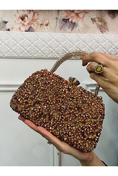 Çanta Trend Women's Stoned Double Handle Women's Young Wedding Nikah Prom Gra...